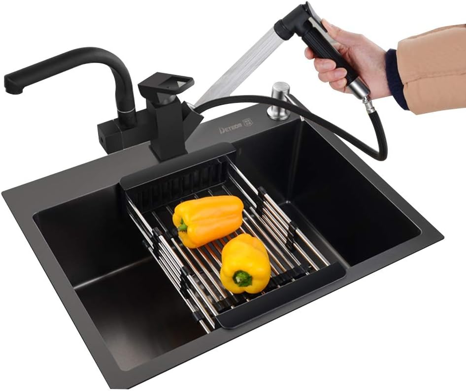 Fregaderos de un seno 304 acero inoxidable fregadero incorporado