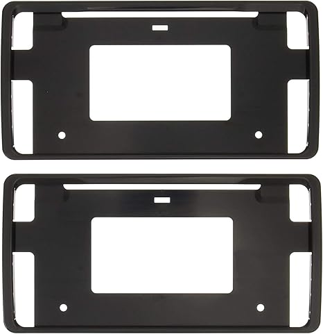 Amazon 国内製造品ナンバーフレーム ブラック Abs樹脂製 のナンバープレートフレーム 車検対応 2枚入 軽自動車 普通自動車 中型トラック 4ｔ 等に対応 Amex A11b Amex 青木製作所 簡易パッケージ版 ナンバーカバー ホルダー 車 バイク