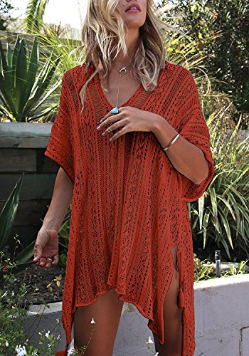 HARHAY Women's Summer Swimsuit Bikini Beach Swimwear Cover up Caramel