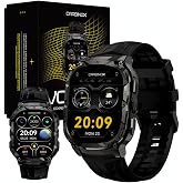 CARBINOX Vortex Rugged Smart Watch for Men, Fitness Tracker, Black | Zinc alloy body, 1.96in AMOLED Gorilla Glass, Bluetooth calling, 5ATM + IP69K, 100+ sport modes, 15-day battery