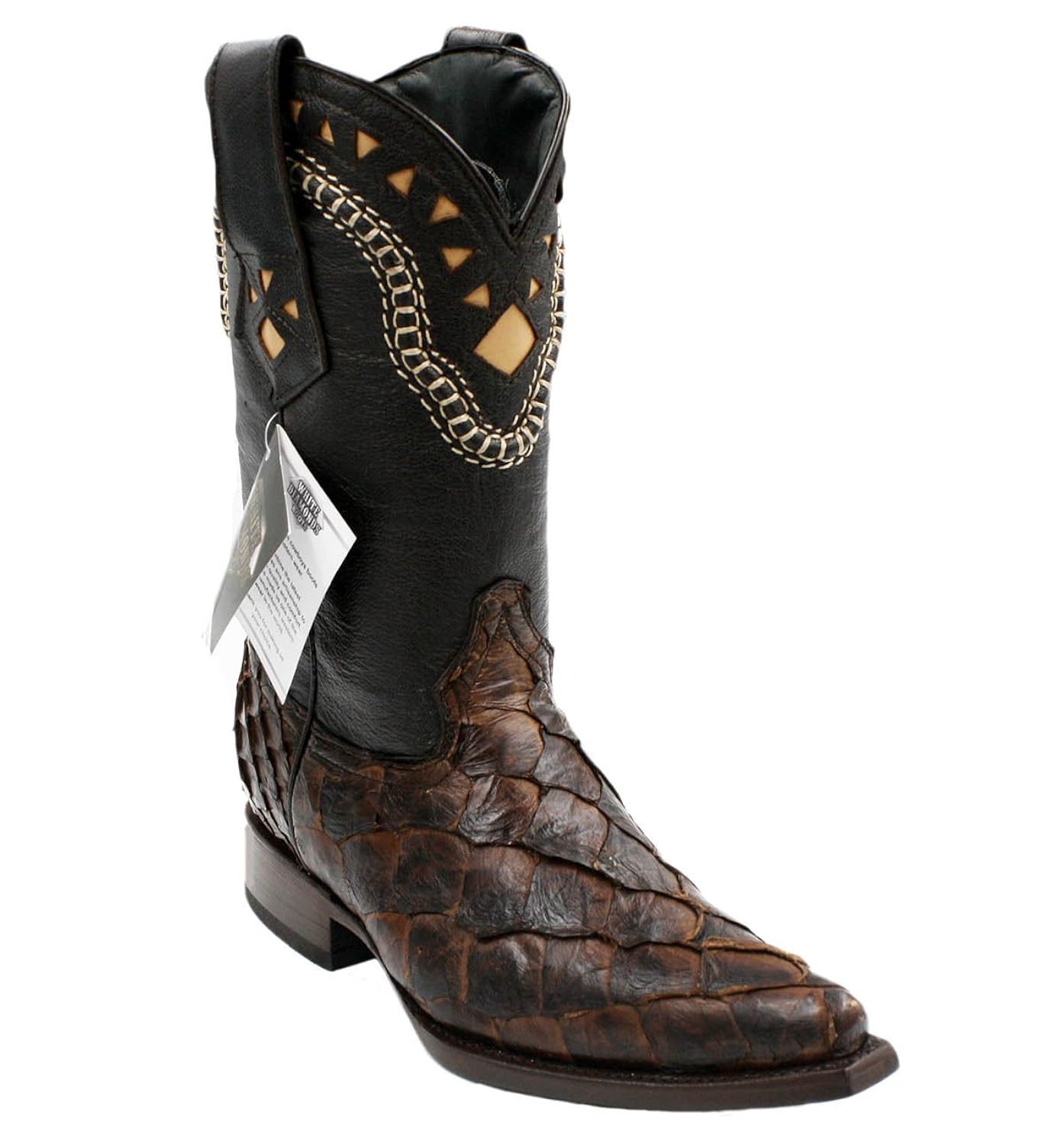 fish skin cowboy boots
