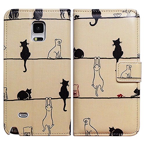 Galaxy S7 Edge Case, Bfun Packing Bcov Black Cat White Cat Leather Wallet Cover Case For Samsung Galaxy S7 Edge