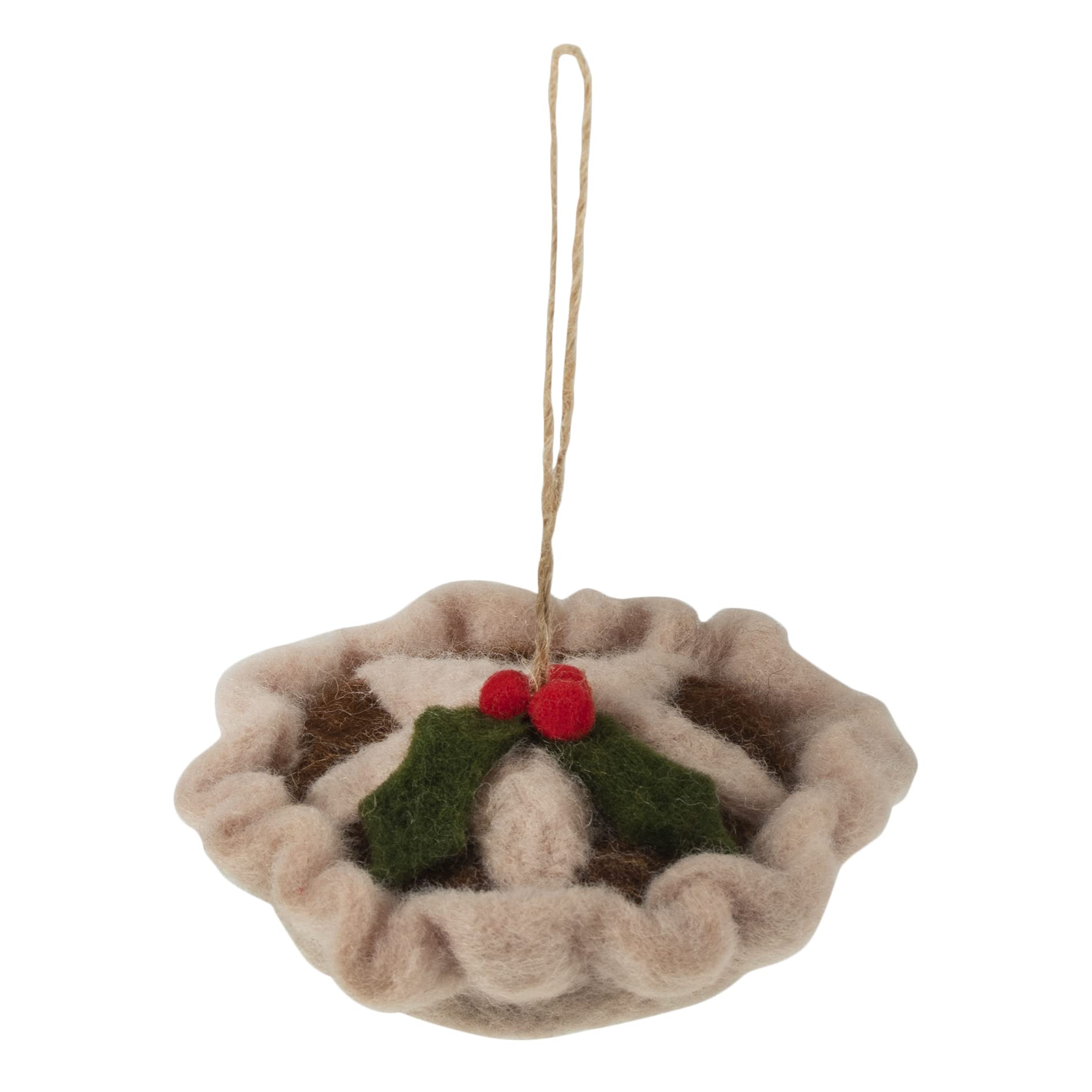 Trimits Needle Felting Craft Kit, Christmas, Includes Roving Wool Needle Stuffing Instructions, Mince Pie