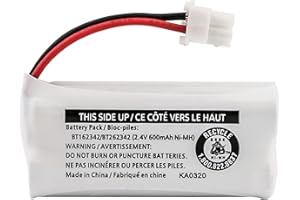 Kastar 1-Pack Battery Replacement for Vtech BT162342 BT262342 BT266342 BT183342 BT283342 2SN-AAA40H-S-X2 Battery and V-tech SN6107 SN1196 SN1197 SN6196 SN6196-2 SN6197 SN6197-2 Handset Phone
