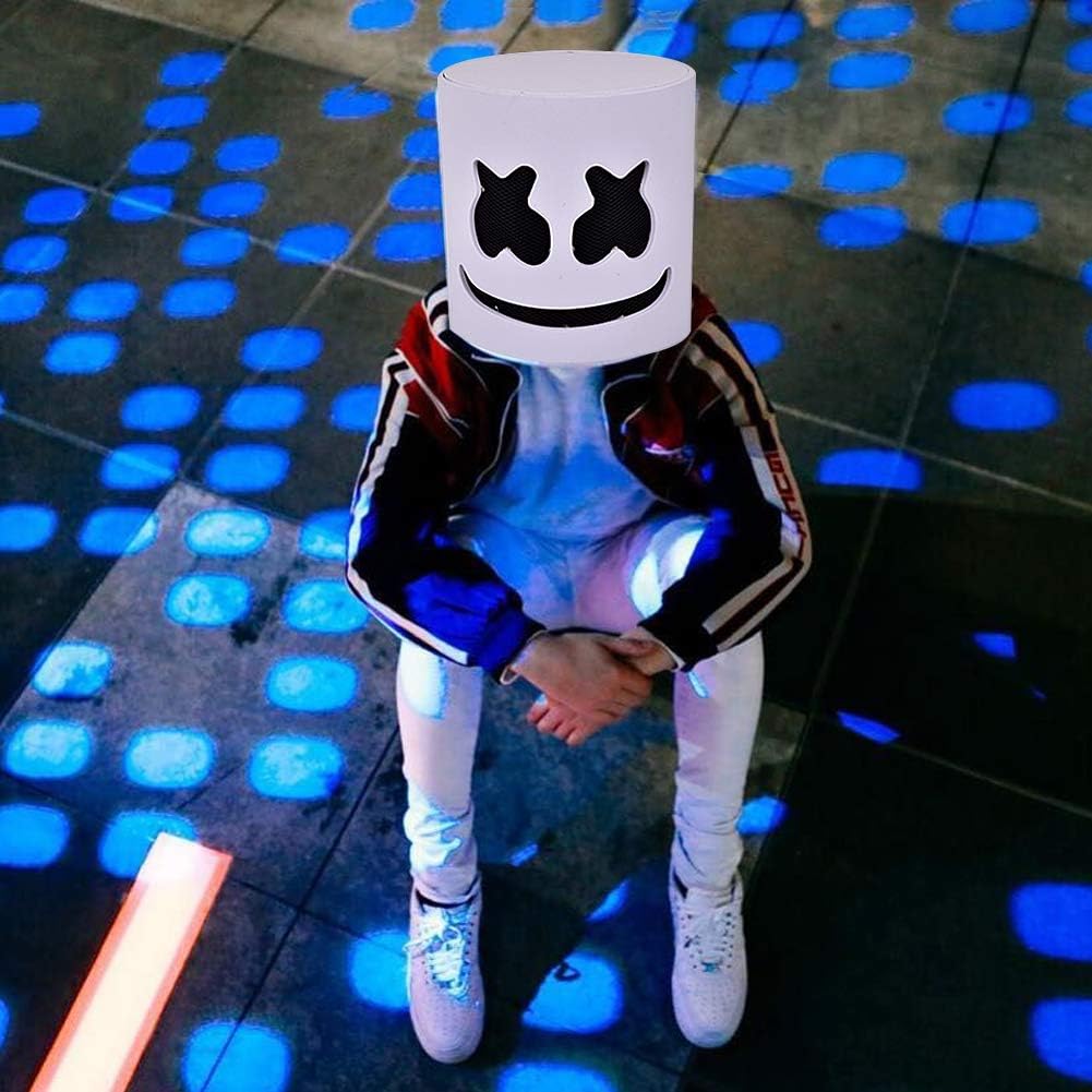 Rednow LED DJ Mask Music Festival Full Head Masks Helmet for Men Women Kids Thanksgiving Christmas Halloween: Clothing