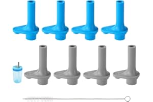 Goktvai 8pcs Replacement Bite Valve for Zak Designs Kelso 15oz, BPA-Free Silicone Mouthpiece with Cleaning Brush Compatible with Zak Reusable Straw Cup Bottle Accessories Lid Parts
