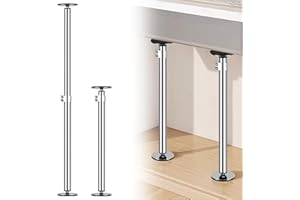 Feeloco Undermount Sink Brackets, Set of 2 Stainless Steel Undermount Sink Support Brackets,Adjustable Sink Legs Installation