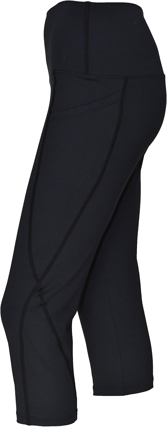 Private Island Women UPF 50+ Beach Capri Shorts Pants Swimsuit Side Pockets Bathing Swim Rash Guard Bottom: Clothing