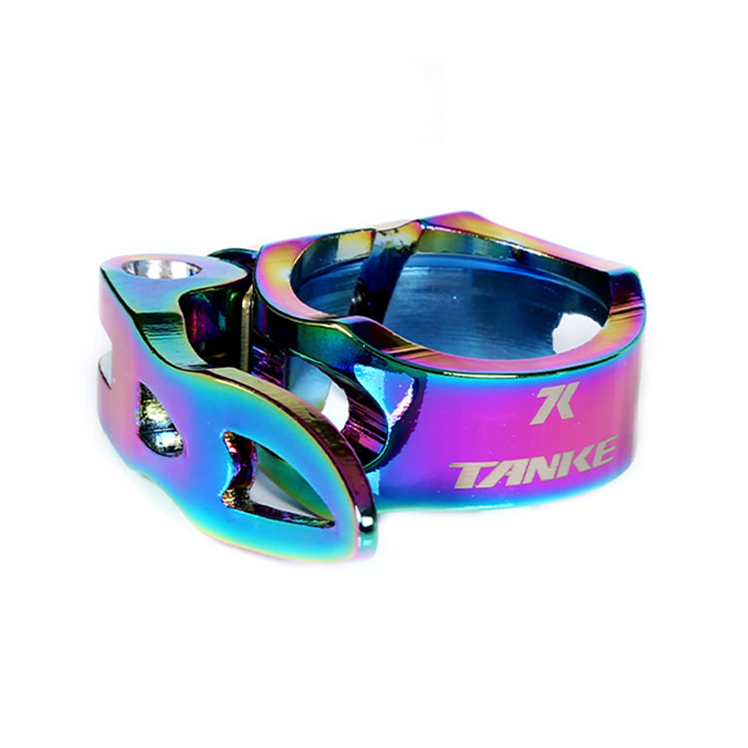 WLDOCA Bike Quick Release Seatpost Clamp cycling seat clamps 31.8/34.9mm MTB Road Bicycle Seat Tube Mount Clip Rainbow Cycling Parts,A,31.8mm