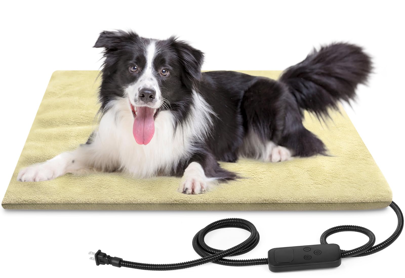Photo 1 of Akentio Pet Heating Pad for Dog & Cat, Adjustable 6 Temperature Cat Heating Pad with 5 Timer, Multi-Size Dog Heating Pad with Chew Resistant Cord, Auto Power Off Outdoor Heating Pad for Cats