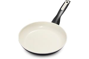 GreenPan Rio Healthy Ceramic Nonstick 7" Frying Pan Skillet, PFAS-Free, Dishwasher Safe, Black
