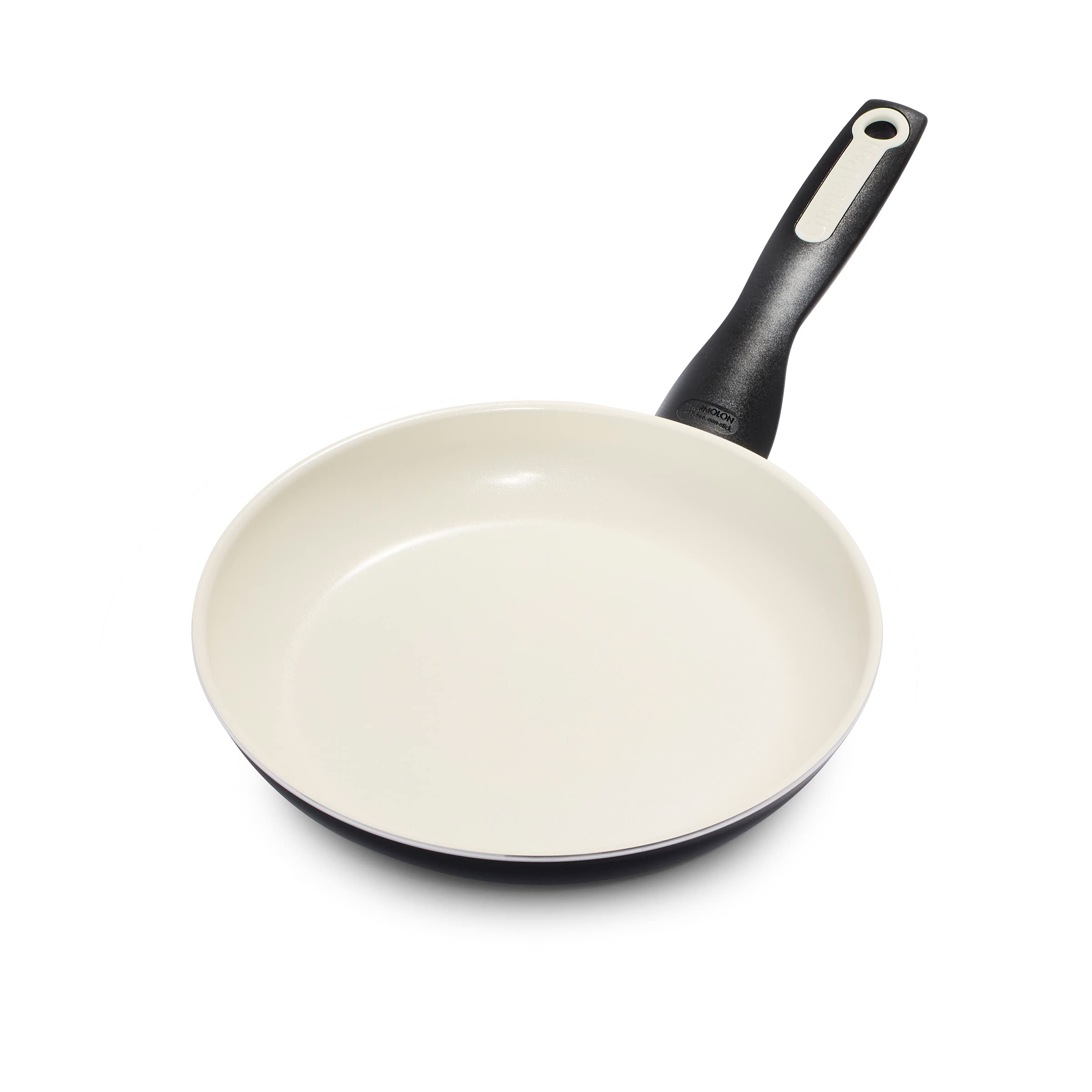 Photo 1 of GreenPan Rio Healthy Ceramic Nonstick 8" Frying Pan Skillet, Soft Grip Handle, Breaktfast Meal Set, PFAS-Free, Dishwasher Safe, Oven Safe, Black