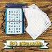 OzBSP Bullet Journal Stencil Set Plastic Planner Templates - for Scrapbooking Notebook Journaling Diary Card Letters, DIY Projects, Art Drawing | 24 Unique Premium Quality Stencils | A5 Size 4x7 inch