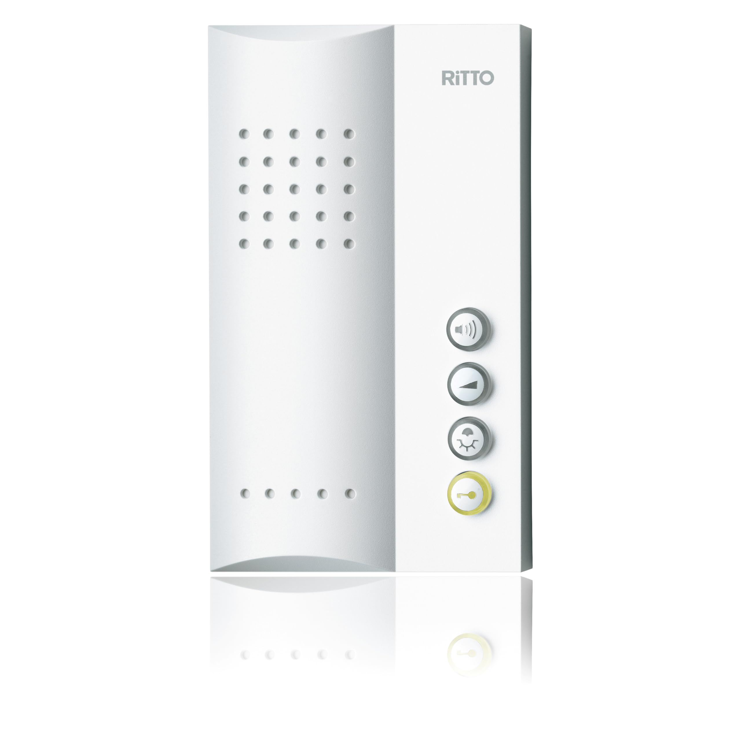 Ritto 1723070 Hands-free Intercom Station, White, only for the Ritto Twin Buy system