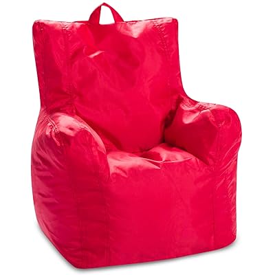 Buy Posh Creations Structured Comfy Bean Bag Chair For Gaming Reading And Watching Tv Pasadena Soft Nylon Red Online In Kazakhstan B091jdy1nq