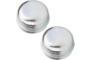 KingBra 2Pcs 1.98'' Trailer Axle Dust Caps, Replacement Trailer Hub Dust Cover Grease Cover Caps Compatible with 2000 to 3500