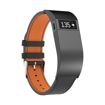 Ersatz-Armband für Fitbit Charge HR ,COLORFUL Luxus Leder Ersatzarmband Uhrenarmband Replacement Wechselarmband watch band fü