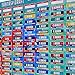 2019 Fantasy Football Draft Board Kit with Over 400 Player Labels Alphabetized by Position Plus Loser Sash and Yellow Penalty Flag (2019)