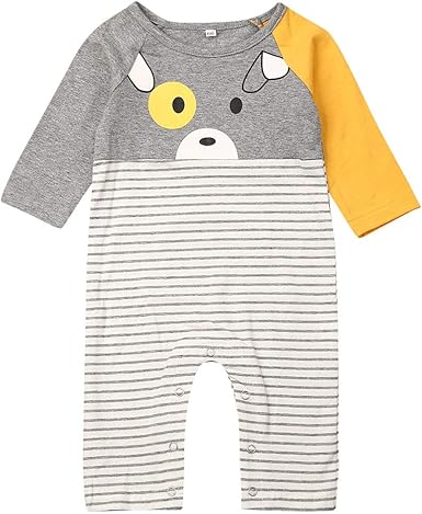 grey romper baby boy
