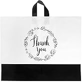 Camtoms Large Thank You Bags with Handles, Large Retail Bags for Merchandise, Boutique, Shopping | Extra Thick 3mil
