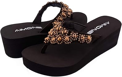 rhinestone footbed sandals