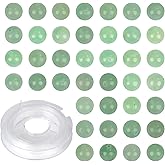 CMBYN 4mm 200pcs Natural Stone Round Beads Green Aventurine Genuine Stone Beading Loose Gemstone DIY Charm Smooth Beads for Bracelets Necklaces Earrings Hole Size 1mm (Green Aventurine 4mm)