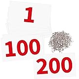 UISKOOPW Tyvek Race Bibs Running Numbers Bibs with