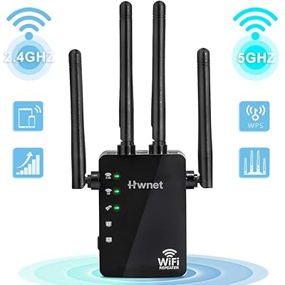 1200Mbps Dual Band WiFi Range Extender with Ethernet Ghana Ubuy