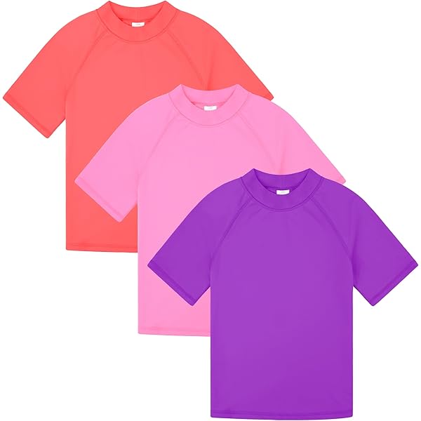 Amazon.com: Pink Platinum Girls Rash Guard Shirt - 2 Pack