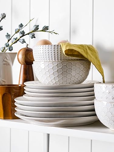 Bowls Amazon Dinnerware Sets For MALACASA Bone China Dinnerware