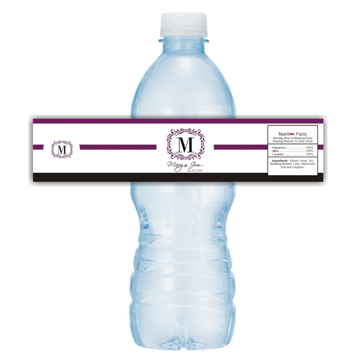 20 Water Bottle Labels Wedding Water Labels Bridal Shower Water Bottle Label