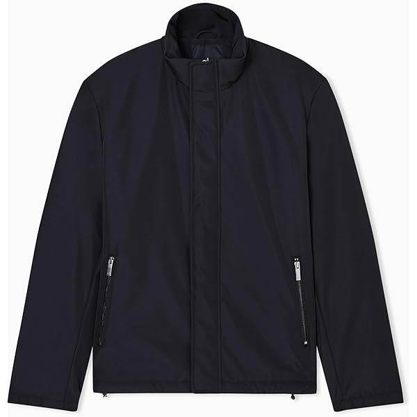 A|X ARMANI EXCHANGE mens Logo Tape Hood Zip Up Jacket With