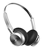 perfell M1 Wireless Retro Headphones, Noise Reduction Headset, 50H Playback Time, High-Resolution Audio, Bass, Memory Foam Earplug, Suitable for Travel,Fitness or Home Office