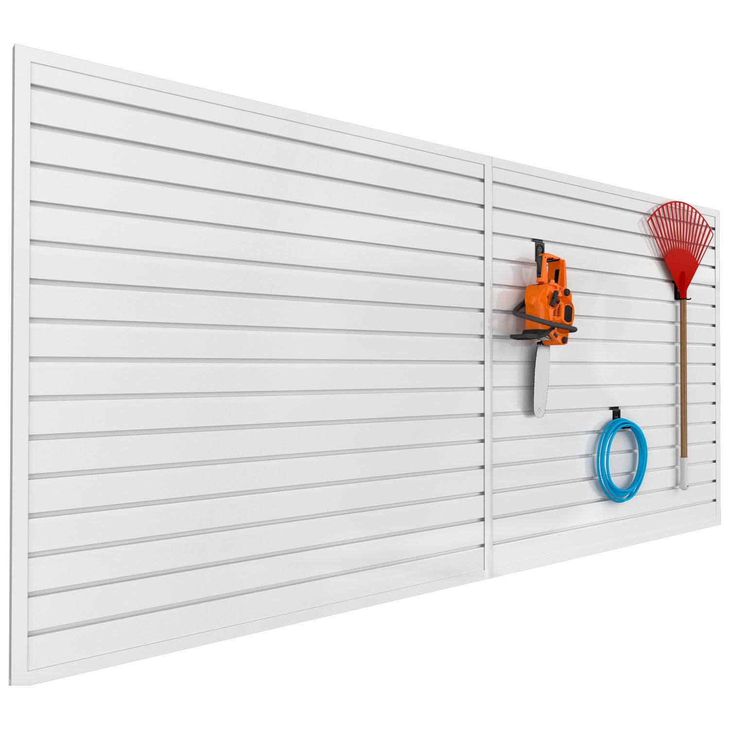 Slatwall Panel Garage Wall Organizer: Heavy Duty Wall Ounted - View #3