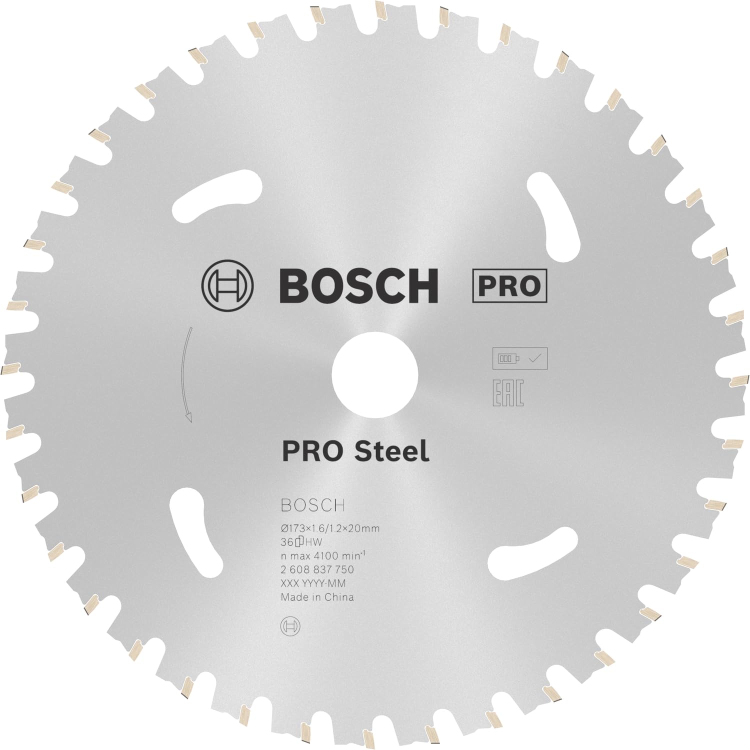 Bosch 1x PRO Steel Circular Saw Blades for Cordless Hand-Held Dry Cutters (for Steel, Ø mm, Professional Accessory Hand-Held Dry Cutter)