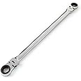 TEKTON 17 x 19 mm Long Flex Ratcheting Box End Wrench | WRN77113