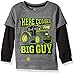 John Deere Toddler Boys Here Comes The Big Guy Tee, Medium Heather Grey, 4T