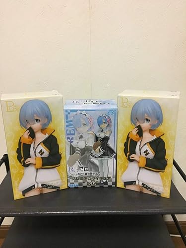 Amazon Re ゼロから始める異世界生活 プレシャスフィギュア レム スバルくんのジャージver ２個 プレミアムフィギュア Curtsey レム１個 303 おもちゃ ホビー