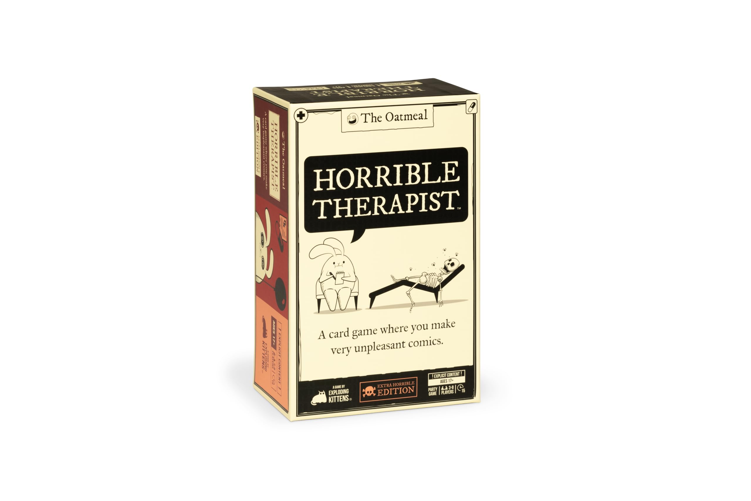 Horrible Therapist: Extra Horrible Edition by Exploding Kittens - A Card Game for 3-8 Players, Ages 17+ - Adult Party Game for Family Night