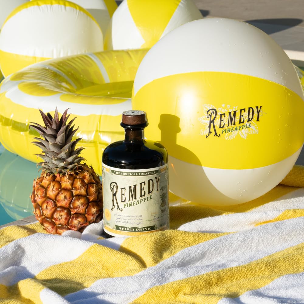 Remedy Rum Pineapple I Gold London Spirits Awards I auf Basis 3 karibischer Rums I mit natürlicher Essenz aus der Ananas sowie einem Hauch Vanille I 40% Vol. I 1 x 0,7l 2