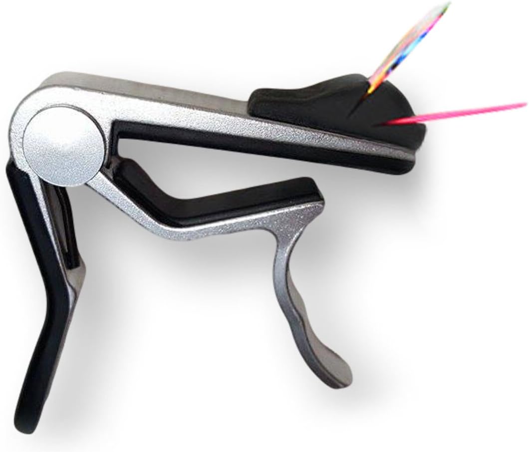 Guitar Capo with Pickholder for Acoustic and Electric - Super Premium Accessory by Gain Music Gear - Play it Like You Mean It!