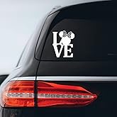 Mouse Bow Love Sticker Decal Notebook Car Laptop 4" x 5" (White)