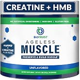 BioTrust Ageless Muscle Builder Unflavored - Creatine, HMB &amp; D3 30 Servings | Designed to support strength, lean muscle development &amp; exercise performance as part of your training routine