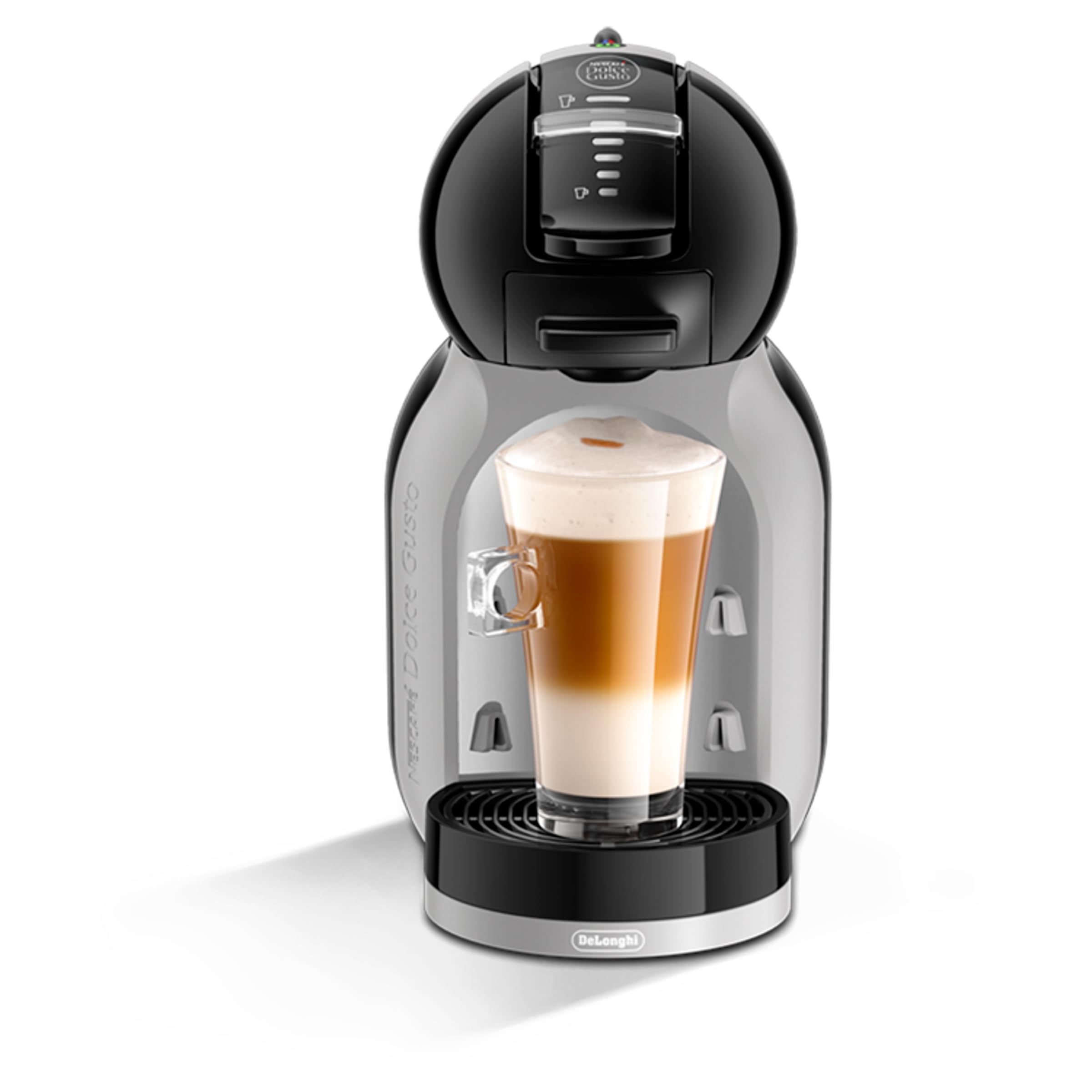 Nescafé Dolce Gusto by Automatic Coffee Machine Pod Coffee Machines De'Longhi Coffee Mini Me EDG155.BG Pod Coffee Machine And Other Automaic Drinks - Black & Artic Grey