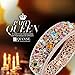 Qianse Party Queen Bangle Bracelet Made With Multicolor Austrian Preciosa Crystals