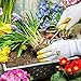 Jardineer 6 Pairs Garden Gloves Women, Nitrile Coated Gardening Gloves for Yard, Cleaning, Fishing and Working (Medium)