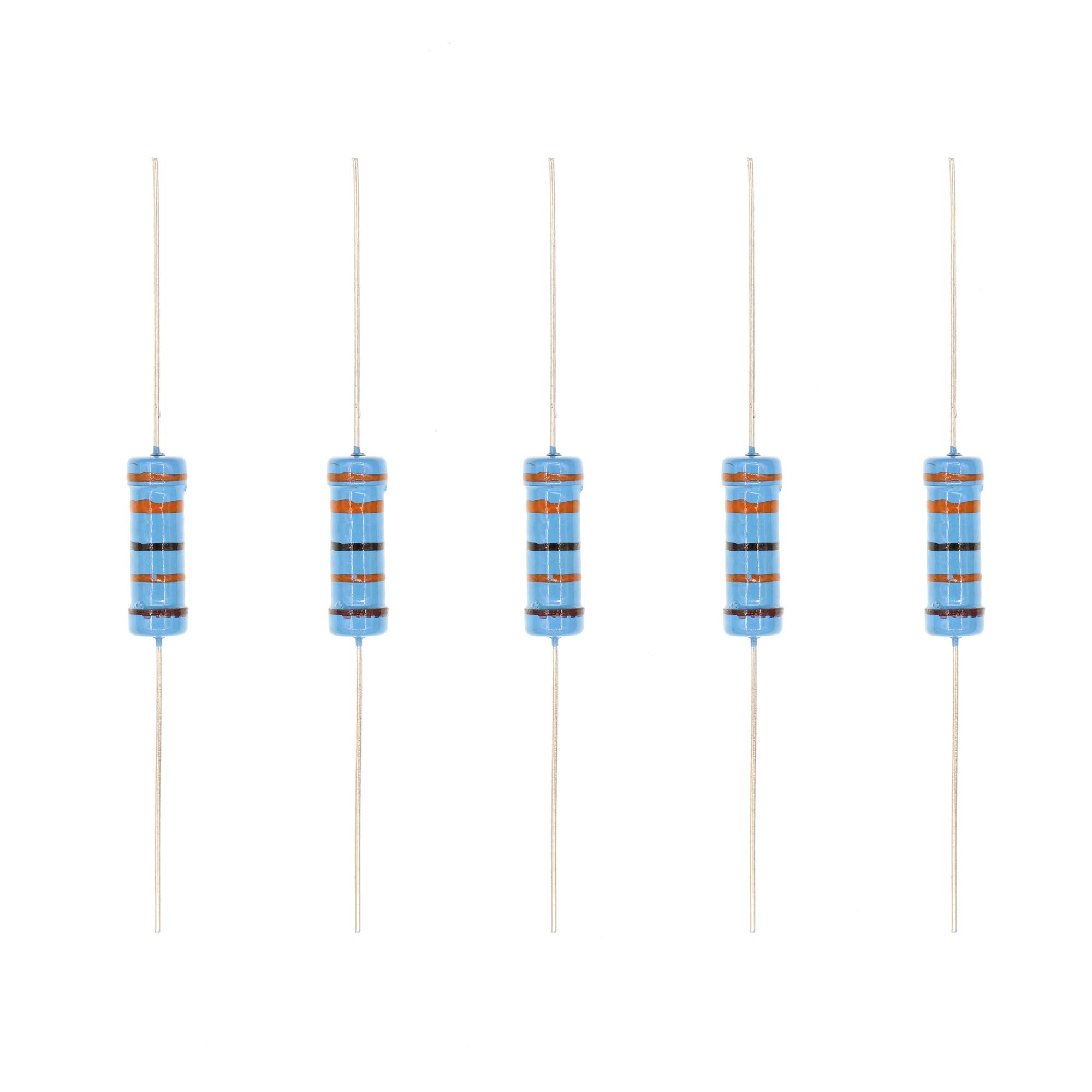 HUABAN 20PCS 3W 3 Watts 330K Ohm 1% Metal Film Resistor