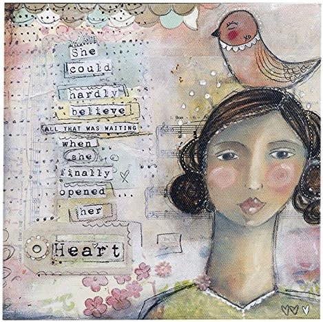 Kelly Rae Roberts Heart Wall Art - 6" Square