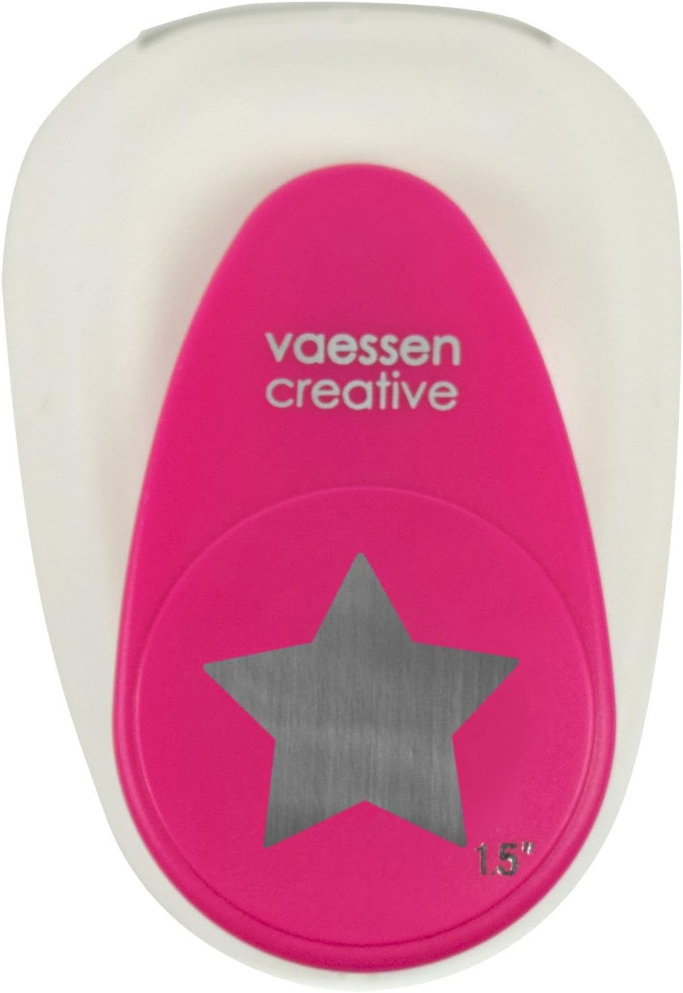 Vaessen Creative Craft Paper Punch - Star - 3,4 x 3,6 cm - Circle Cutter for Crafting and Card Making