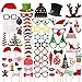 TINKSKY 62 Pcs 2018 New Years Photo Booth Props for New Years Eve Party Favors Decoration & Supplies